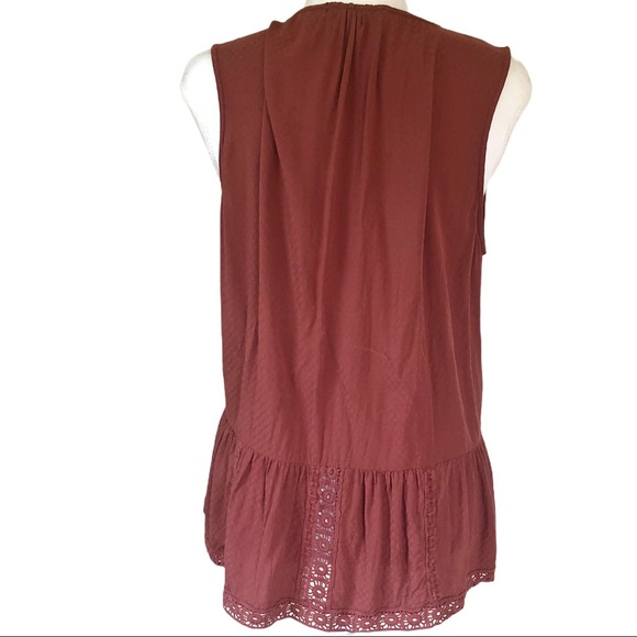 RO+DE Sleeveless Crochet Trim Sleeveless Boho Top - Picture 4 of 9